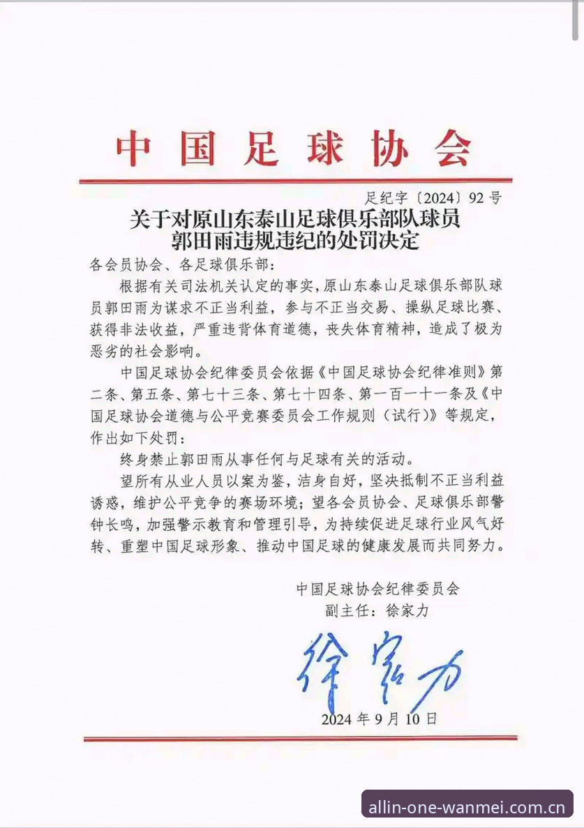 完美体育下载iOS版 中国足协第三批禁足名单详解:17人被终身禁足,48人面临5年以下处罚